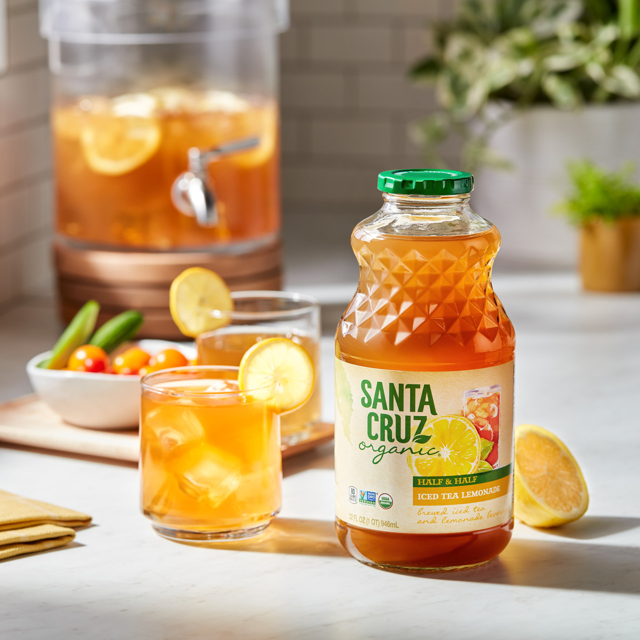 Santa Crus Organic Lemonade & Tea 32 oz (Pack of 12) - Image 3