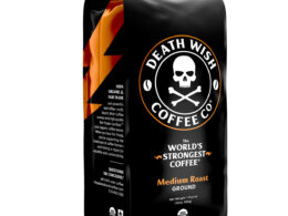 Death Wish Organic Medium Roast Ground Coffee 16 oz (Pack of 6)