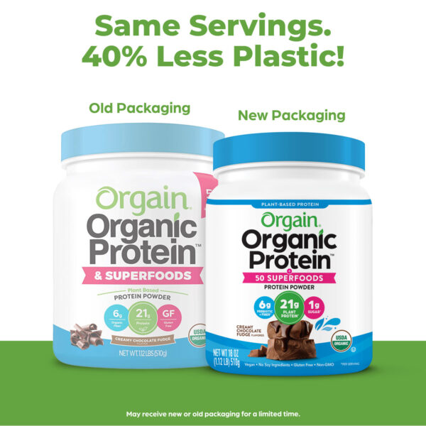 Orgain Organic Superfoods Chocolate Protein Powder 1.12 lb - Image 5