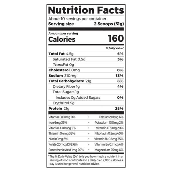 Orgain Organic Superfoods Vanilla Protein Powder 1.12 lb - Image 4