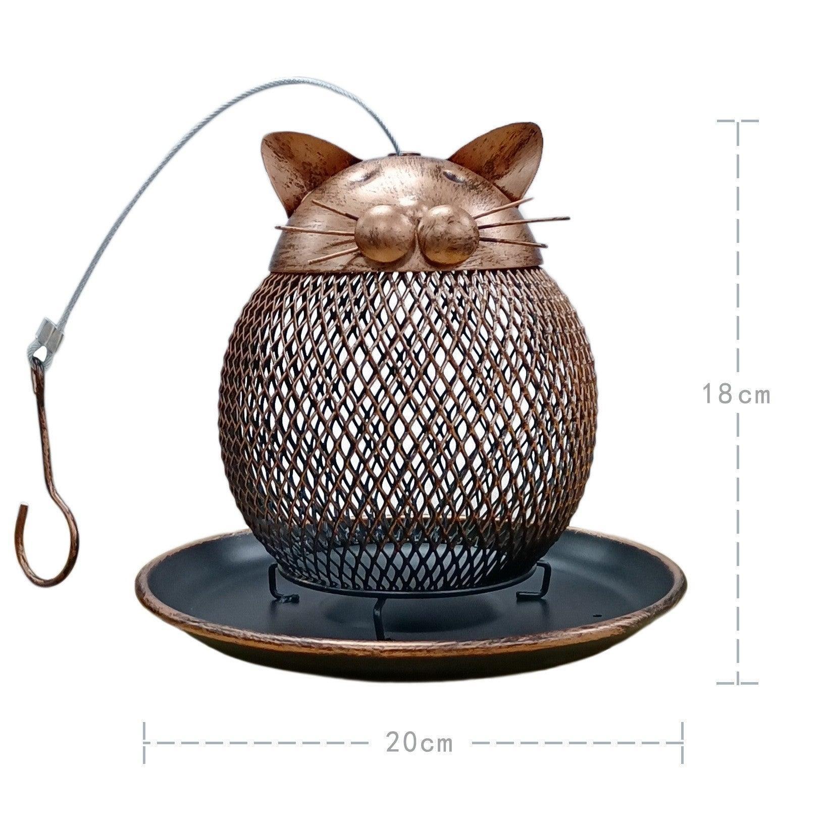 Cat Haven Bird Feeder: Charming Handmade Outdoor Decor For Feathered Friends - Image 2