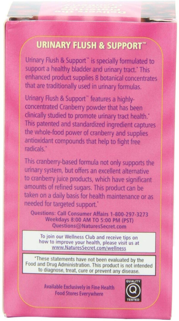 Nature's Secret Urinary Cleanse & Flush (1x60 CAP) - Image 7