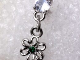 316L Stainless Steel Cartilage Earring with Flower Dangle