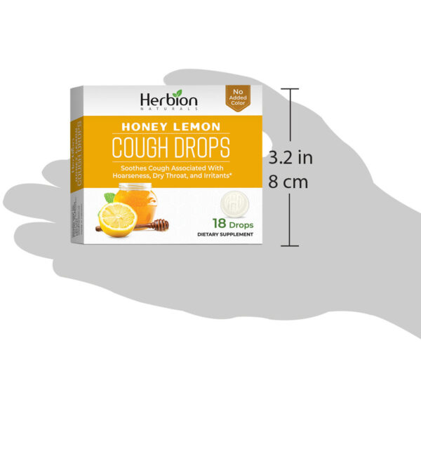 Herbion Naturals Honey Lemon Cough Drops 18 Drops - Image 6