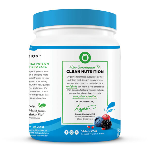 Orgain Organic Superfoods Chocolate Protein Powder 1.12 lb - Image 9