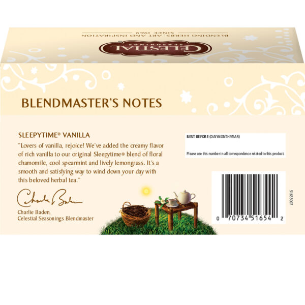 Celestial Seasonings Sleepytime Vanilla Herb Tea (6x20 Bag) - Image 7