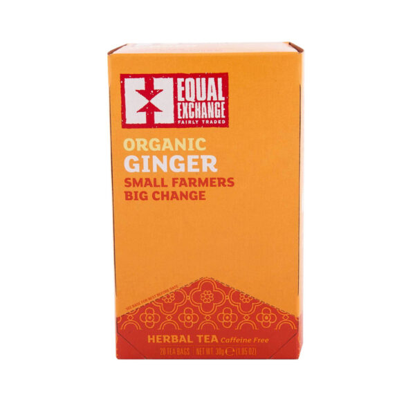 Equal Exchange Organic Ginger Tea 20 Tea Bags (Pack of 6 Boxes)