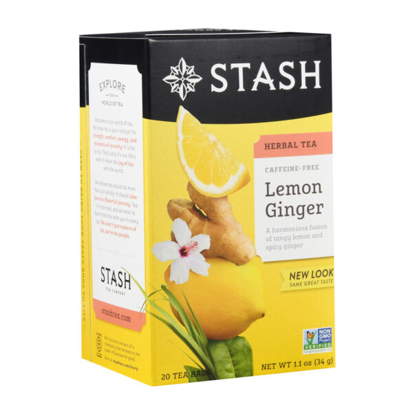 Stash Tea Lemon Ginger Tea (6x20 CT) - Image 2