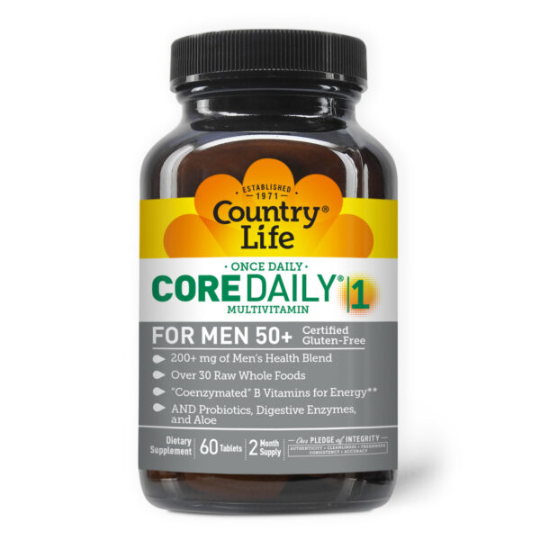 Country Life CoreDaily Multivitamin for Men 50+ 60 Tablets