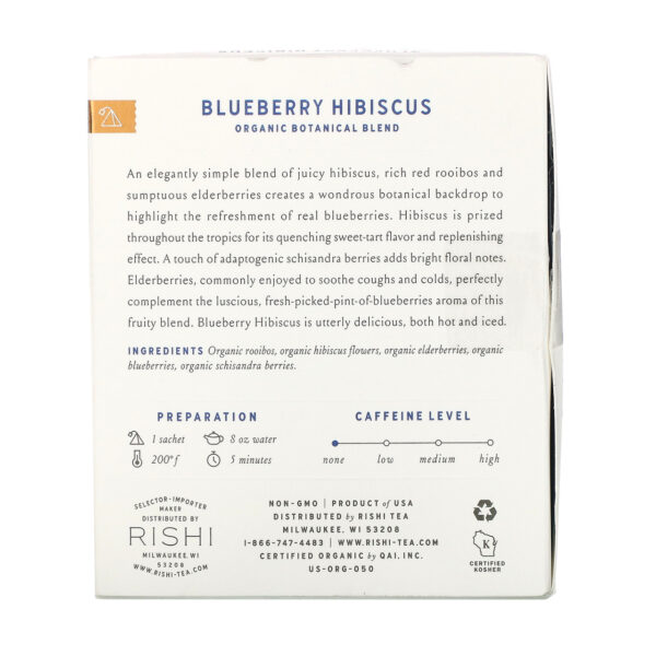 Rishi Tea Blueberry Hibiscus, FT (6x15 BAG) - Image 2