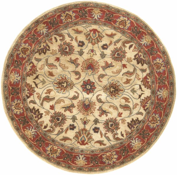 Cherryfield Hand Tufted Brown & Rust 1001 Wool Rug - Image 7