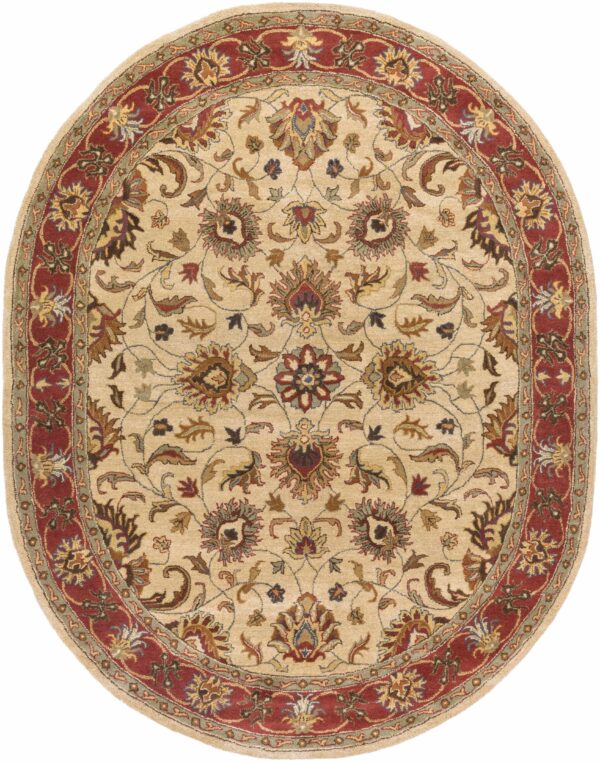 Cherryfield Hand Tufted Brown & Rust 1001 Wool Rug - Image 11