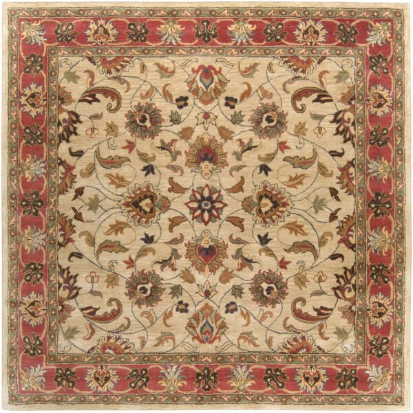 Cherryfield Hand Tufted Brown & Rust 1001 Wool Rug - Image 9