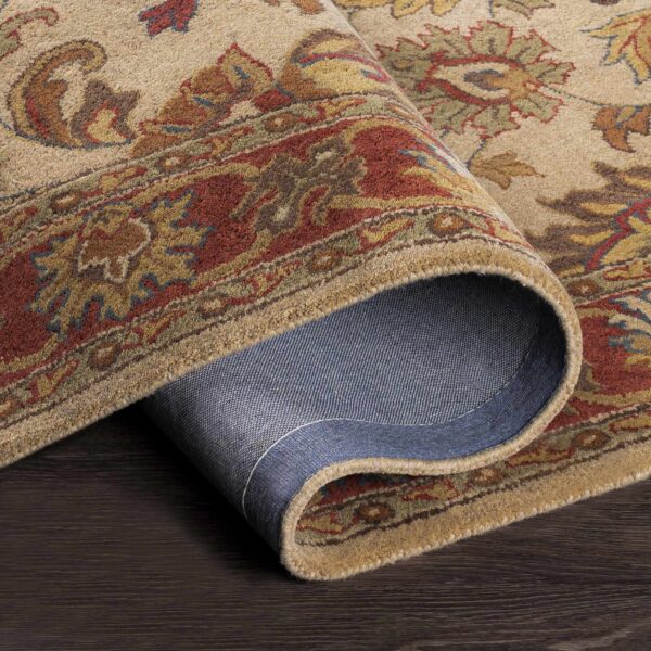 Cherryfield Hand Tufted Brown & Rust 1001 Wool Rug - Image 3