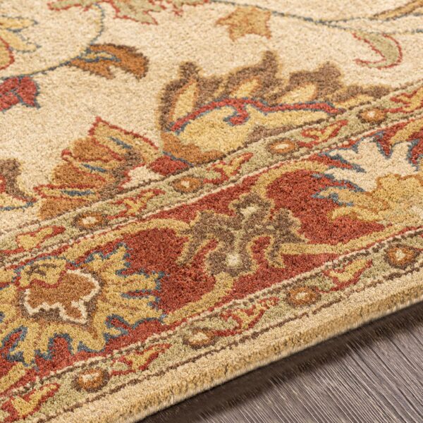 Cherryfield Hand Tufted Brown & Rust 1001 Wool Rug - Image 2