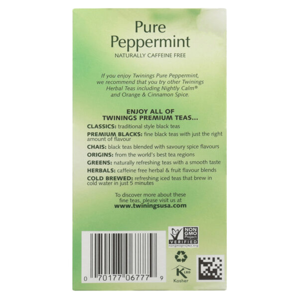 Twinings Pure Peppermint Tea (6x20 Bag) - Image 19