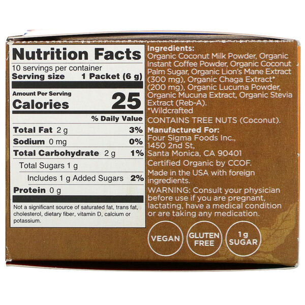 Four Sigamatic Organic Coffee Late Mix with Lion's Mane 10 Packets - Image 2
