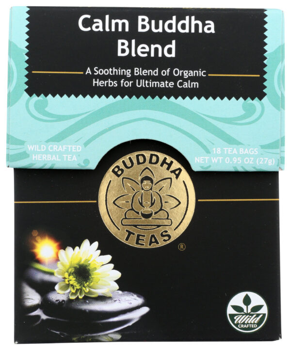 Buddha Teas Calm Buddha Blend 18 Tea Bags (Pack of 6 Boxes)