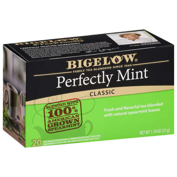 Bigelow Perfectly Mint Tea 20 Tea Bags (Pack of 6 Boxes) - Image 3