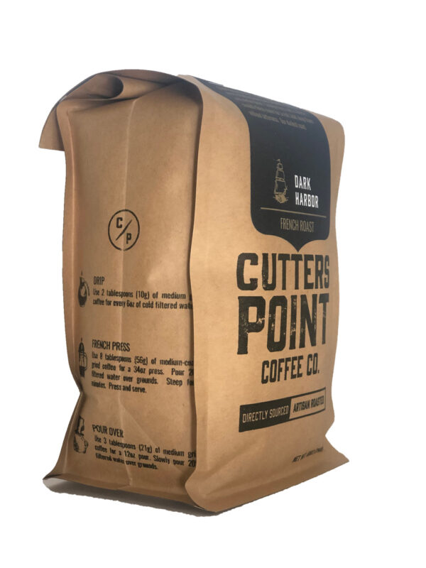 Cutters Point Dark Harbor French Roast Ground Coffee 12 oz (Pack of 6) - Image 2
