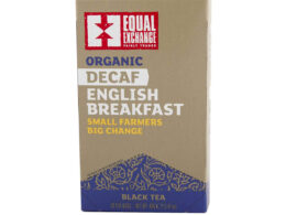 Organic Decaf English Breakfast Black Tea 20 Tea Bags (Pack of 6 Boxes)