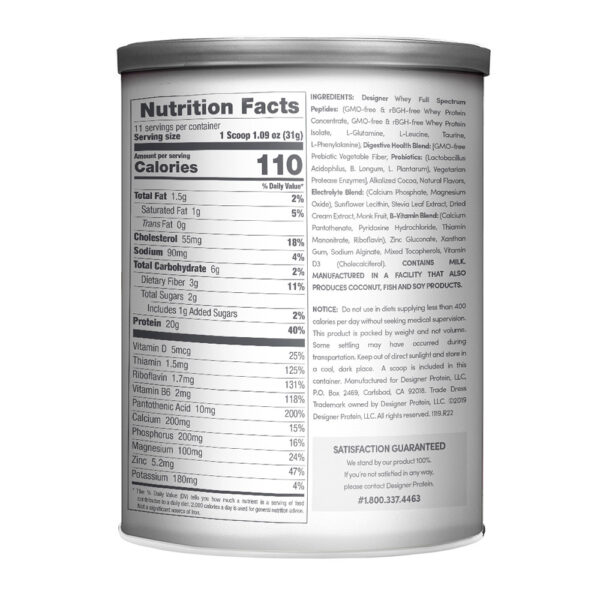 Designer Whey French Vanilla Designer Whey Pro (1x12.7 Oz) - Image 2