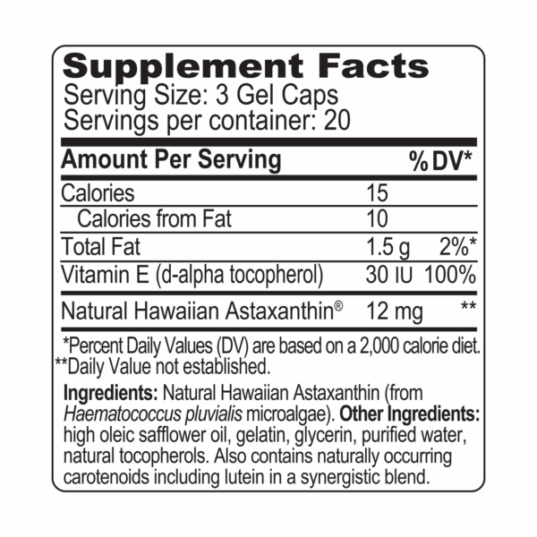 Nutrex Hawaii BioAstin Astaxanthin 4mg (1x60 CAP) - Image 6