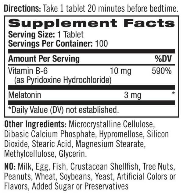 Natrol Melatonin Time Release 3mg 100 (1x100 TAB) - Image 5