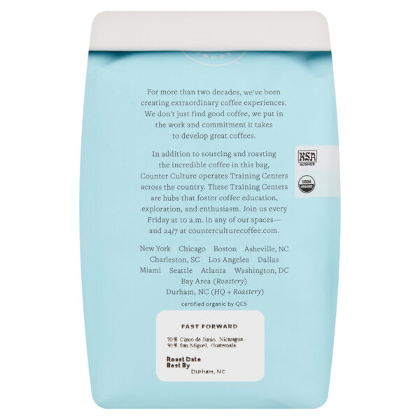 Counter Culture Organic Fast Forward Whole Bean Coffee 12 oz (Pack of 6) - Image 3