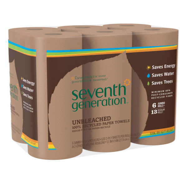 Seventh Generation Brown Paper Towels (4x6 CT) - Image 2