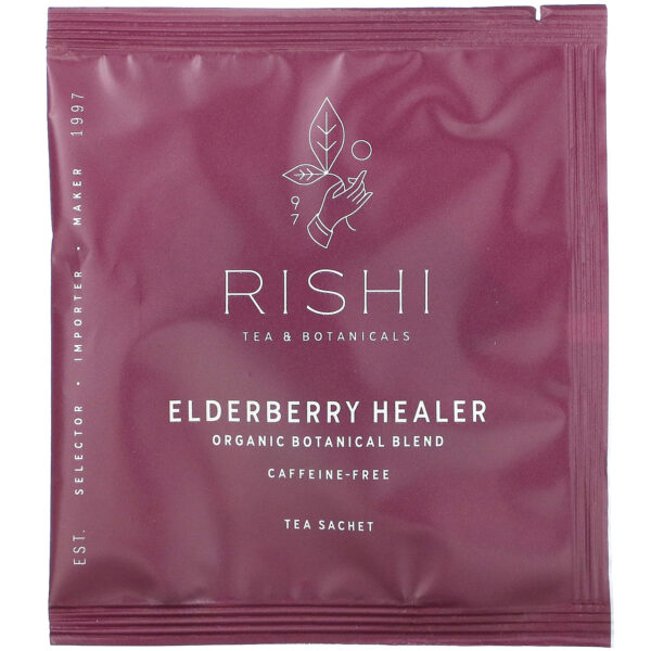Rishi Organic Elderberry Healer Tea 15 Sachets (Pack of 6 Boxes) - Image 3