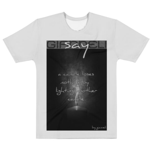 THE CANDLE Men's t-shirt by Gianneli