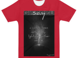 THE CANDLE Men's t-shirt by Gianneli