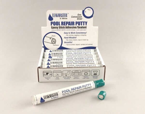 Leakmaster Pool Putty - White Epoxy Water Weld