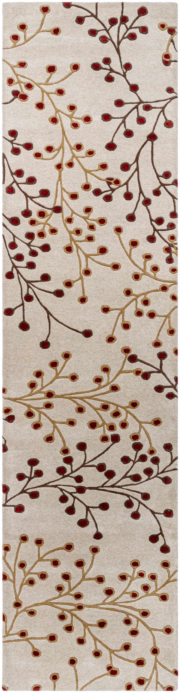 Elsu Beige&Burgandy Wool Rug - Image 8