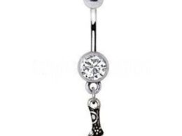 High Heel Cowgirl Boot Dangle Navel Rings
