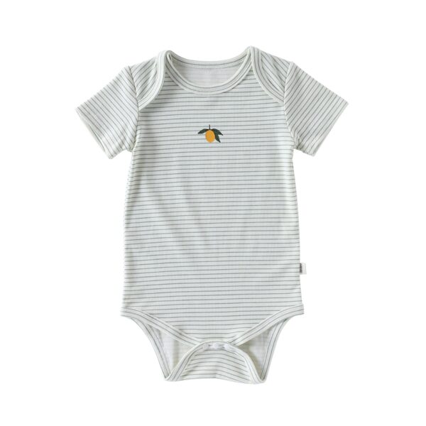 Summer Arrival Baby Unisex Crew Neck Short Sleeves Fruits Pattern Onesies Bodysuits - Image 5