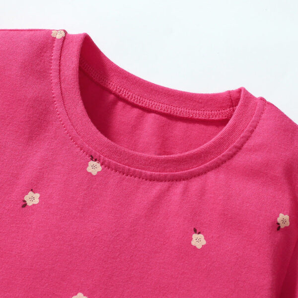 Summer Arrival Rainbow and Dots Pattern Short Sleeves Dress for Stylish Girls - Image 4