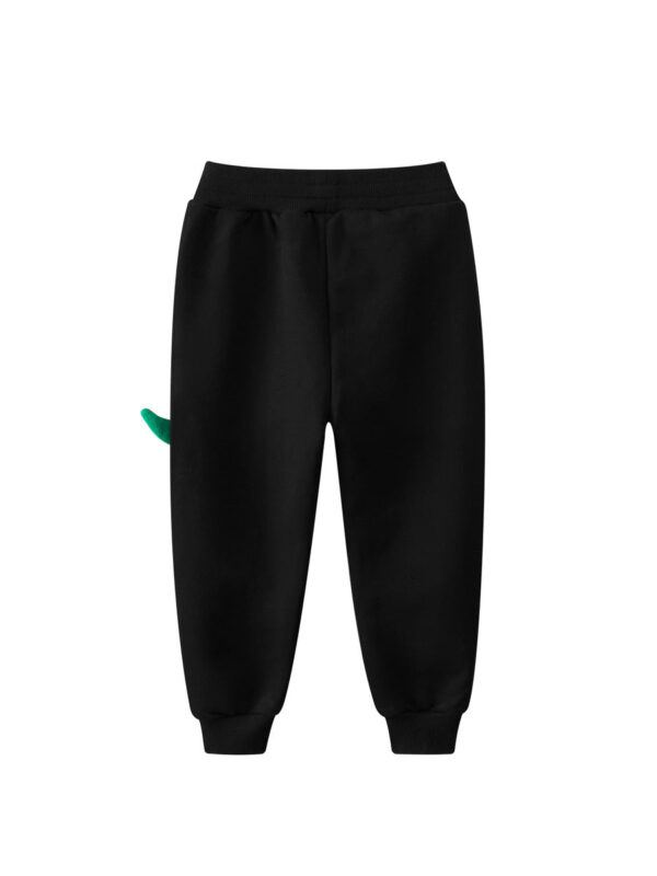 Children Boys Dinosaur Skating Cartoon Sports Trousers With Pockets - Image 2