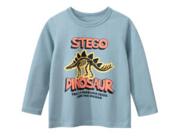 Autumn Baby Kids Boys Letters and Cartoon Print Long Sleeves Crew Neck Base Top Shirt