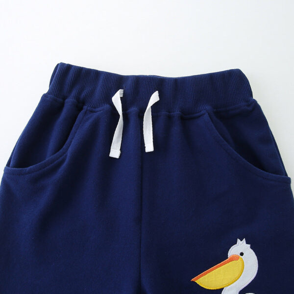 Summer Arrival Kids Cotton Casual Style Cartoon Animals Bird Pattern Shorts - Image 3