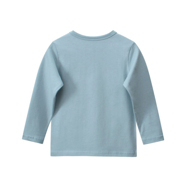 Autumn Baby Kids Boys Letters and Cartoon Print Long Sleeves Crew Neck Base Top Shirt - Image 4