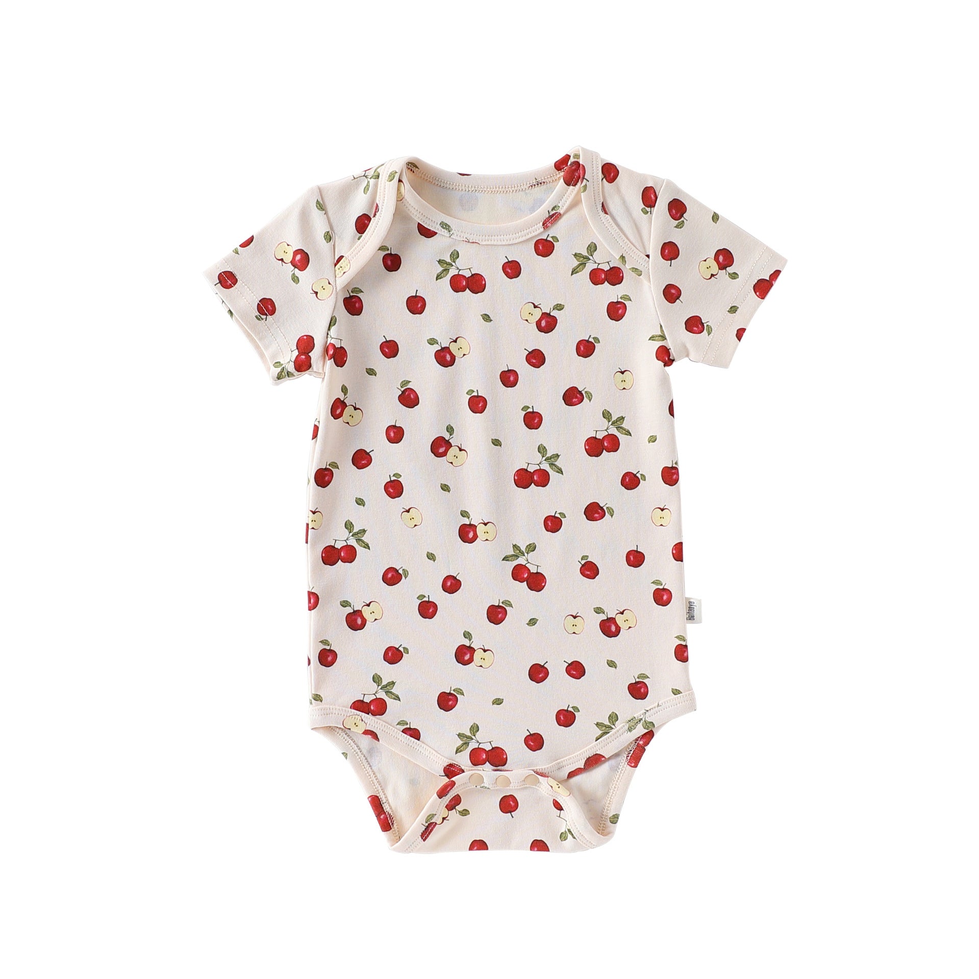 Summer Arrival Baby Unisex Crew Neck Short Sleeves Fruits Pattern Onesies Bodysuits