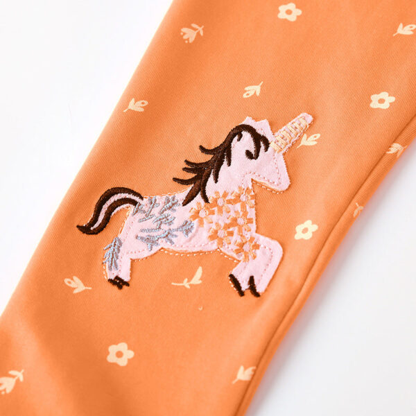 Autumn Arrival Baby Kids Girls Floral and Animals Cartoon Pattern Casual Pants - Image 3