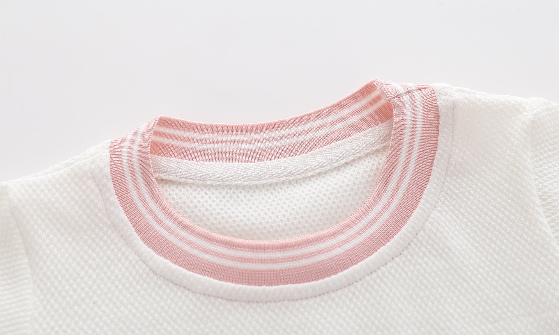 Baby Girl 1pcs Logo Graphic Graphic Side & Neck Striped Design Ruffle Hem Baseball Dress - Image 3