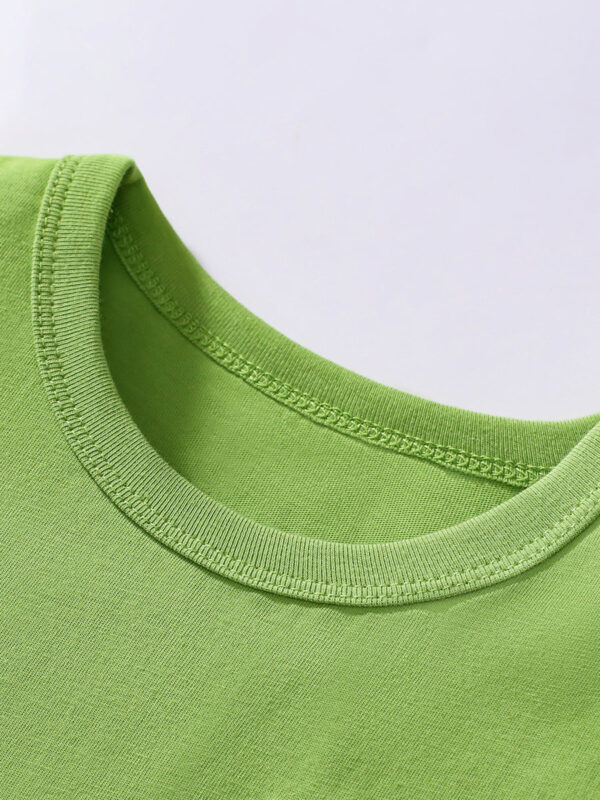 Boys Kids’ Air Plane Cartoon Embroidered T-shirt in European and American Style for Summer - Image 3