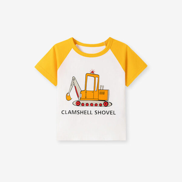 Kids’ Cartoon Pattern Short Sleeves T-shirt in European and American Style for Summer - Image 13