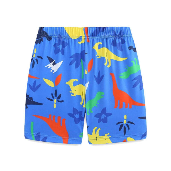 Summer Baby Kids Colorful Dinosaurs Pattern T-shirt and Shorts Casual Clothing Set for Boys - Image 4