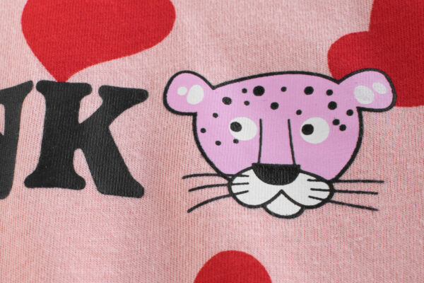 Baby Girls Heart Print Round Collar Short-Sleeved Tee Shirts - Image 4