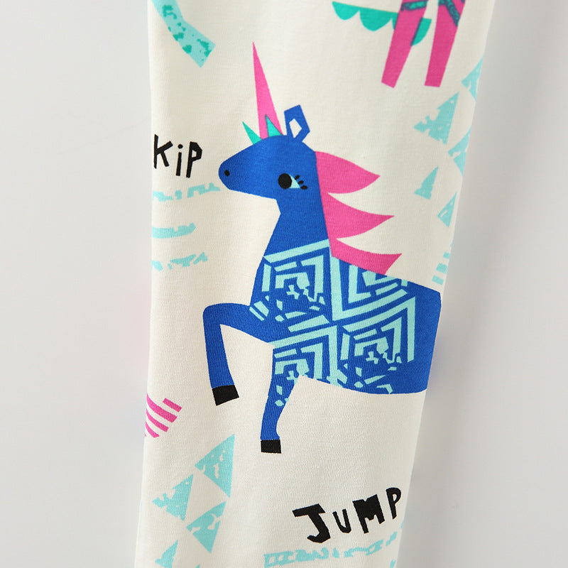 Autumn Arrival Baby Kids Girls Cartoon Pattern Cute Pants - Image 4